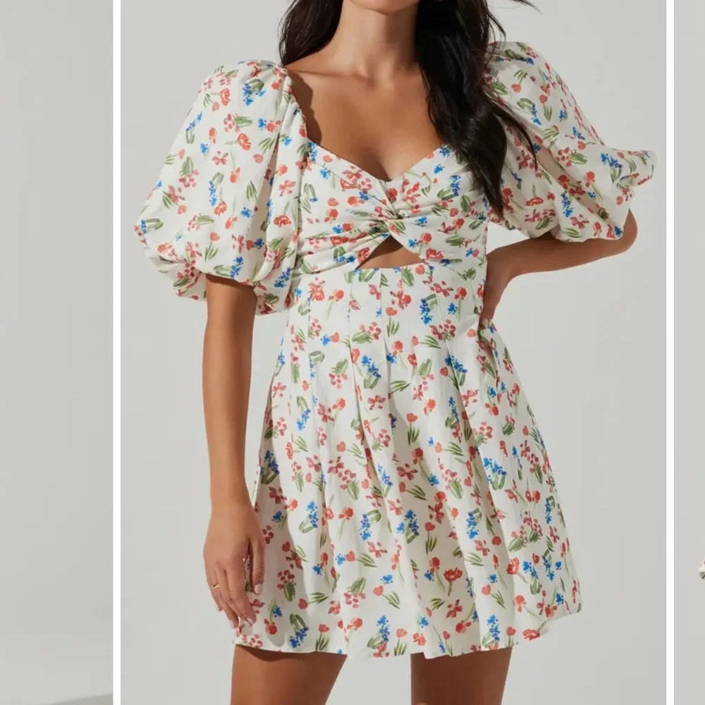 ASTR the Label Serilda Floral Puff Sleeve Pleated Minidress!! - Picture 2 of 5